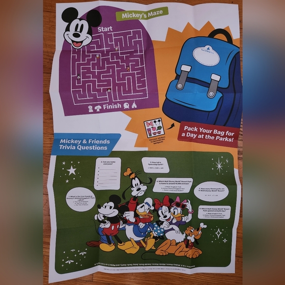 Walt Disney World activity poster x mcdonalds - Picture 5 of 6